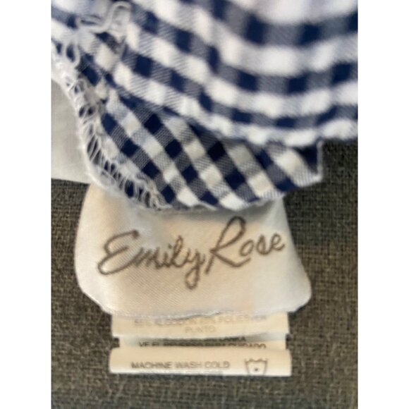 Emily Rose Size 6 Sleeveless Plaid Lady Bug Spring Dress - Picture 6 of 7